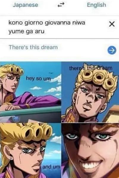 Kono giorno Giovanna ni WA Yume ga Aru фрагмент