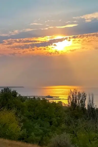 Крым Васюковка закат
