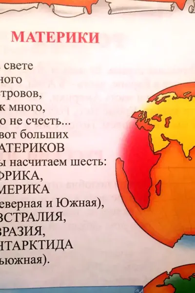 Материки земли