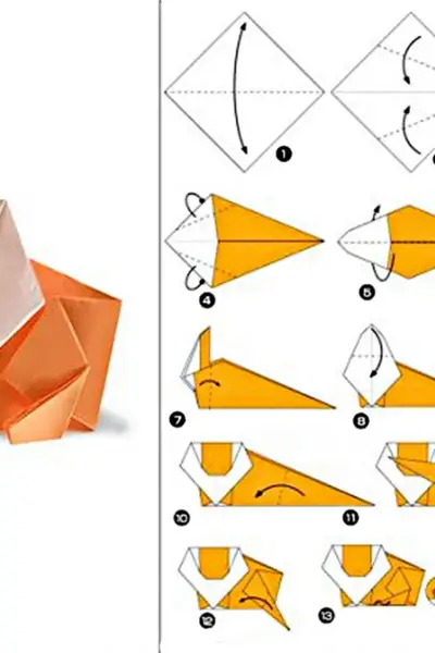 Оригами из бумаги для начинающих пошагово животных