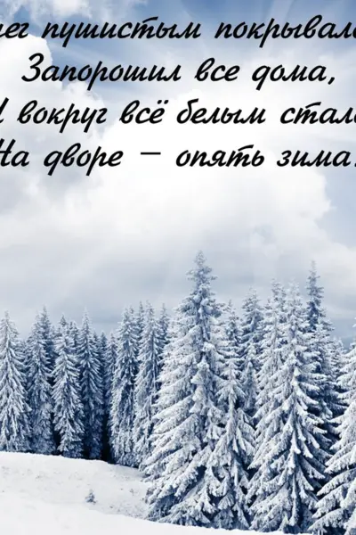 Стихи про зиму
