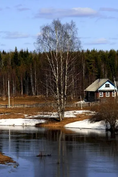 Весна в деревне