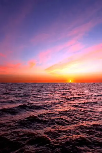 Закат на море