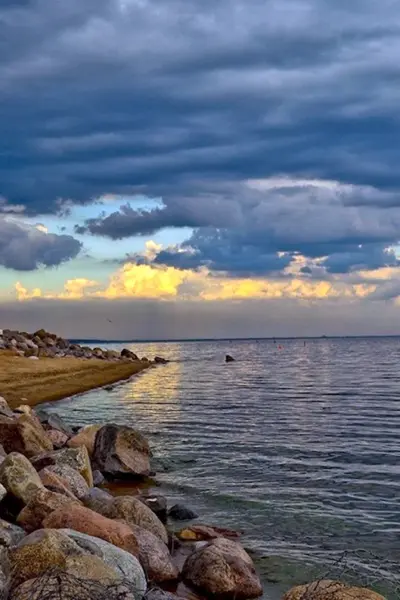 Берег Балтийского моря финский залив