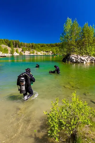 Караканский Бор мраморное озеро