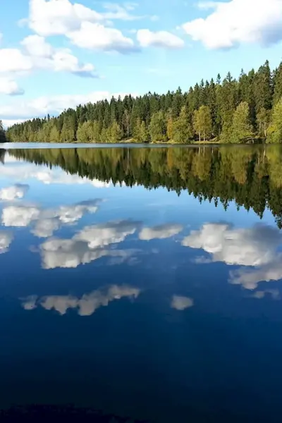 Озеро зеркальное Ленинградская