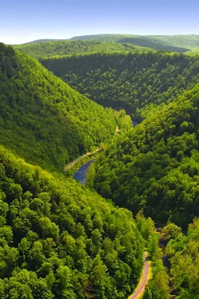 Pine Creek gorge Пенсильвания